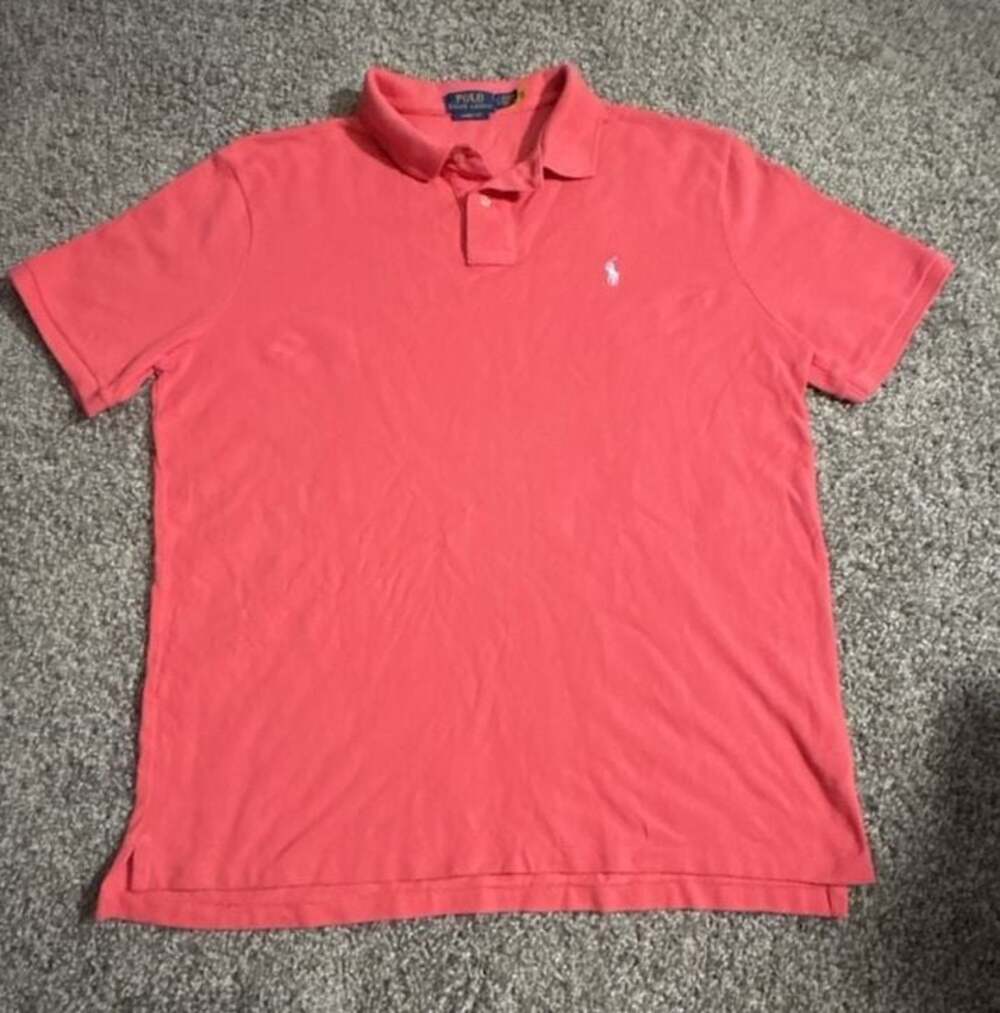 Polo Ralph Lauren Men's Coral Shirt - Size L